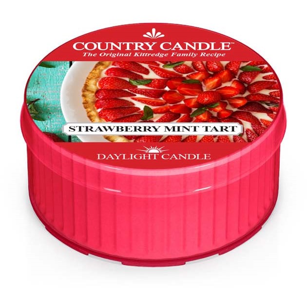 Bilde av Country Candle Daylight Strawberry Mint Tart 42 G