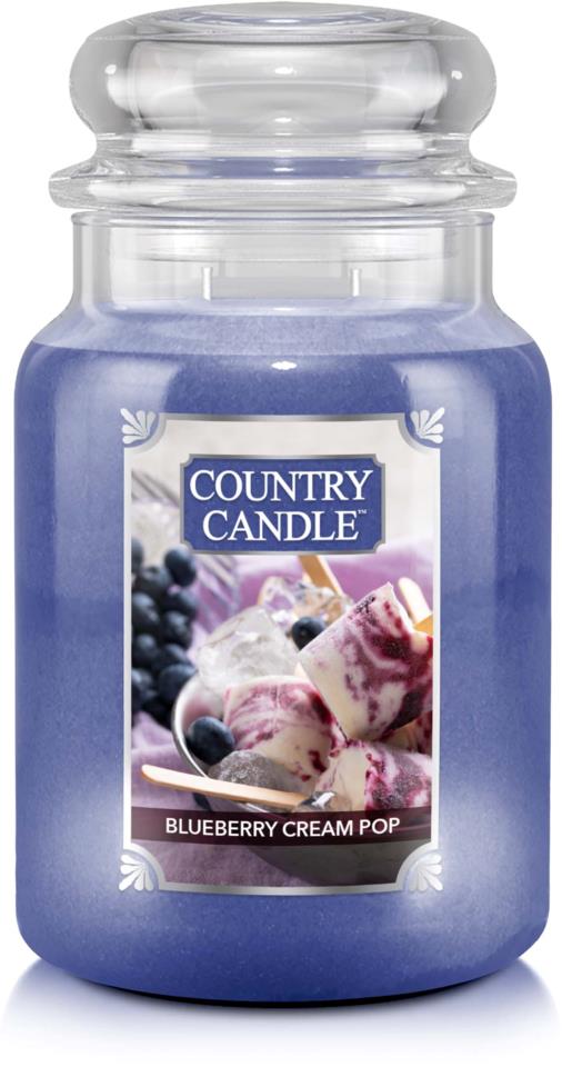 Country Candle Large Jar Blueberry Cream Pop