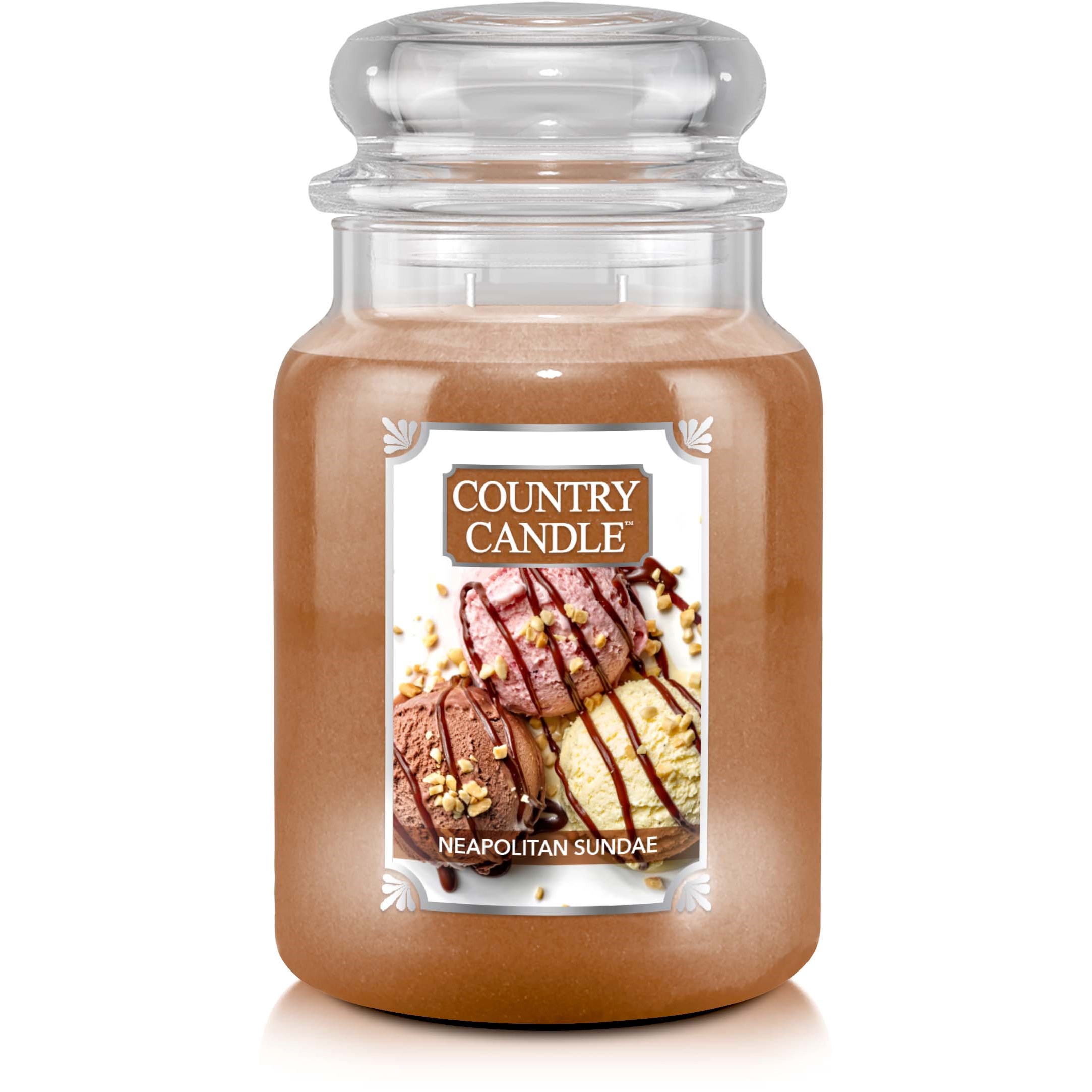 Country Candle Large Jar Neapolitan Sundae 652 g