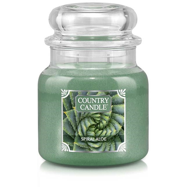 Country Candle Medium Jar Spiral Aloe 453 g