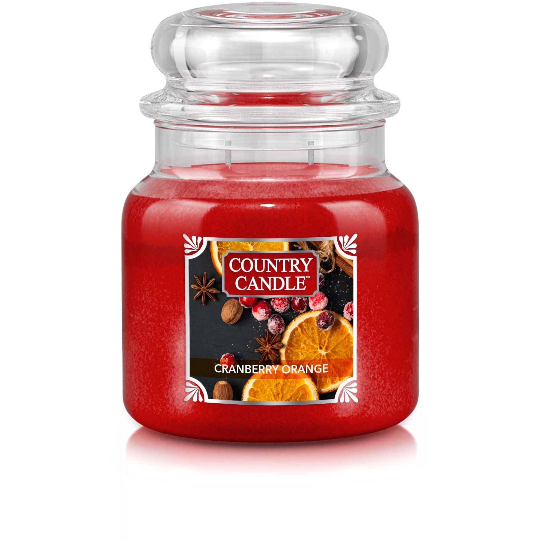 Läs mer om Country Candle Cranberry Orange Scented Candle Medium 453 g