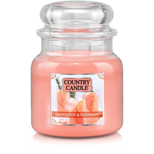 Läs mer om Country Candle Grapefruit & Rosemary Scented Candle Medium 453 g