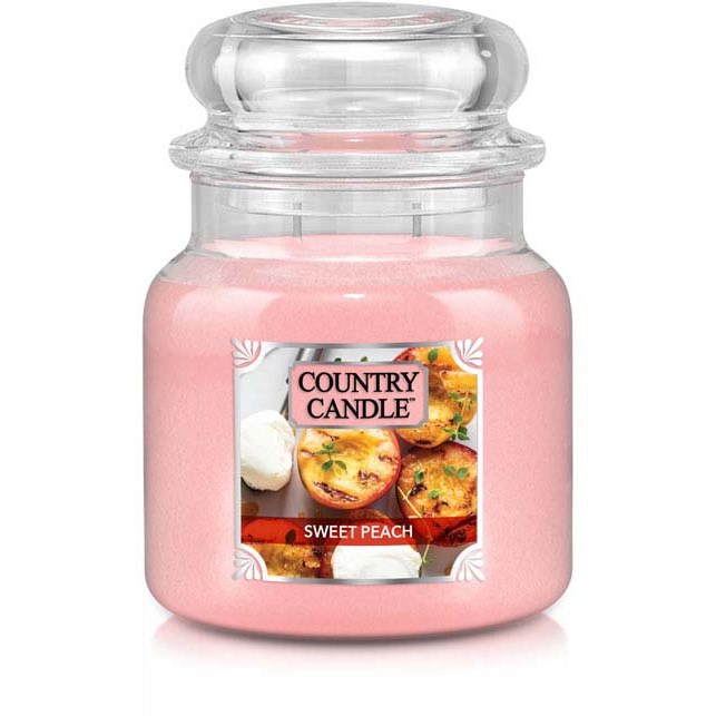 Country Candle Sweet Peach Scented Candle Medium 453 g