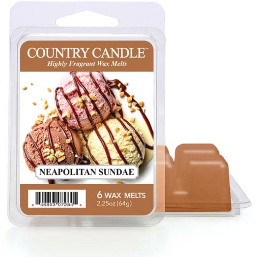 Country Candle Wax Melts Neapolitan Sundae 64 g
