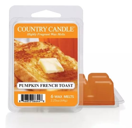 Ett vaxsmältpaket märkt 'Pumpkin French Toast' med en bild av franskbröd och smör, avsett för doftutsläpp.