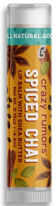 Läppbalsam med kryddsmak, innehåller sheasmör, för torra läppar, 4 uns.