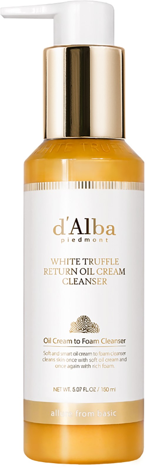 d'Alba White Truffle Return Oil Cream Cleanser 150 ml