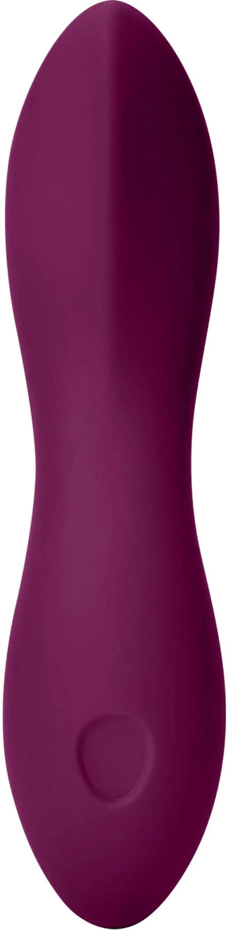Ergo Super Flexi II Dong Soft and Flexible Liquid  Silicone With Vibrator - Plum