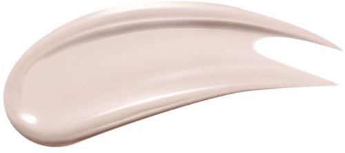 En sträng av ljusbeige kräm med slät, glänsande yta, formad som ett penseldrag.