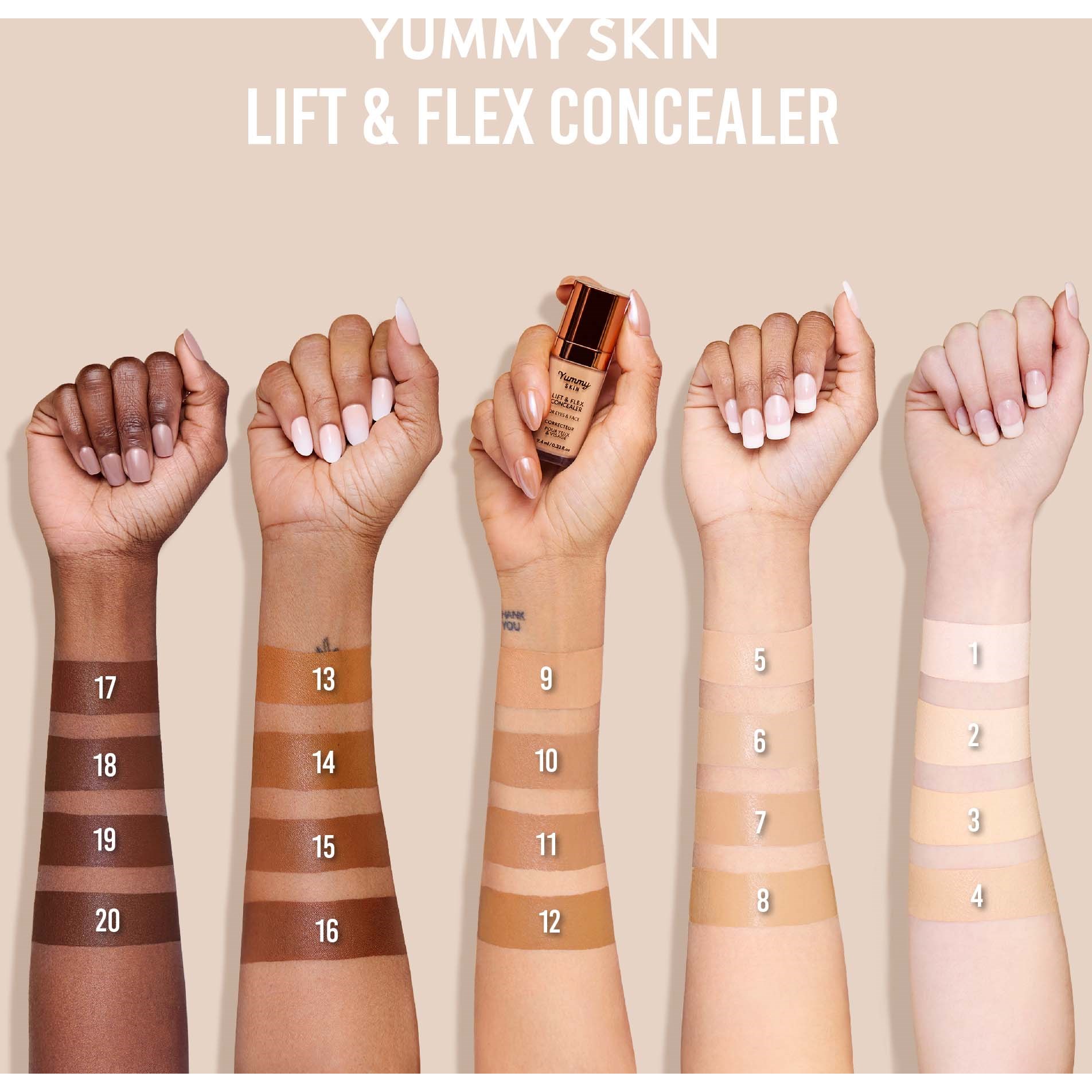 Danessa Myricks Beauty Yummy Skin Lift & Flex Concealer 14 Tan to Dark (obrázok 2)