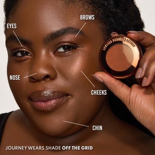 Хайлайтер-бальзам Danessa Myricks Beauty Yummy Skin Blurring Balm Powder Lowlighter, оттенок Off The Grid, 6 г — фото 6