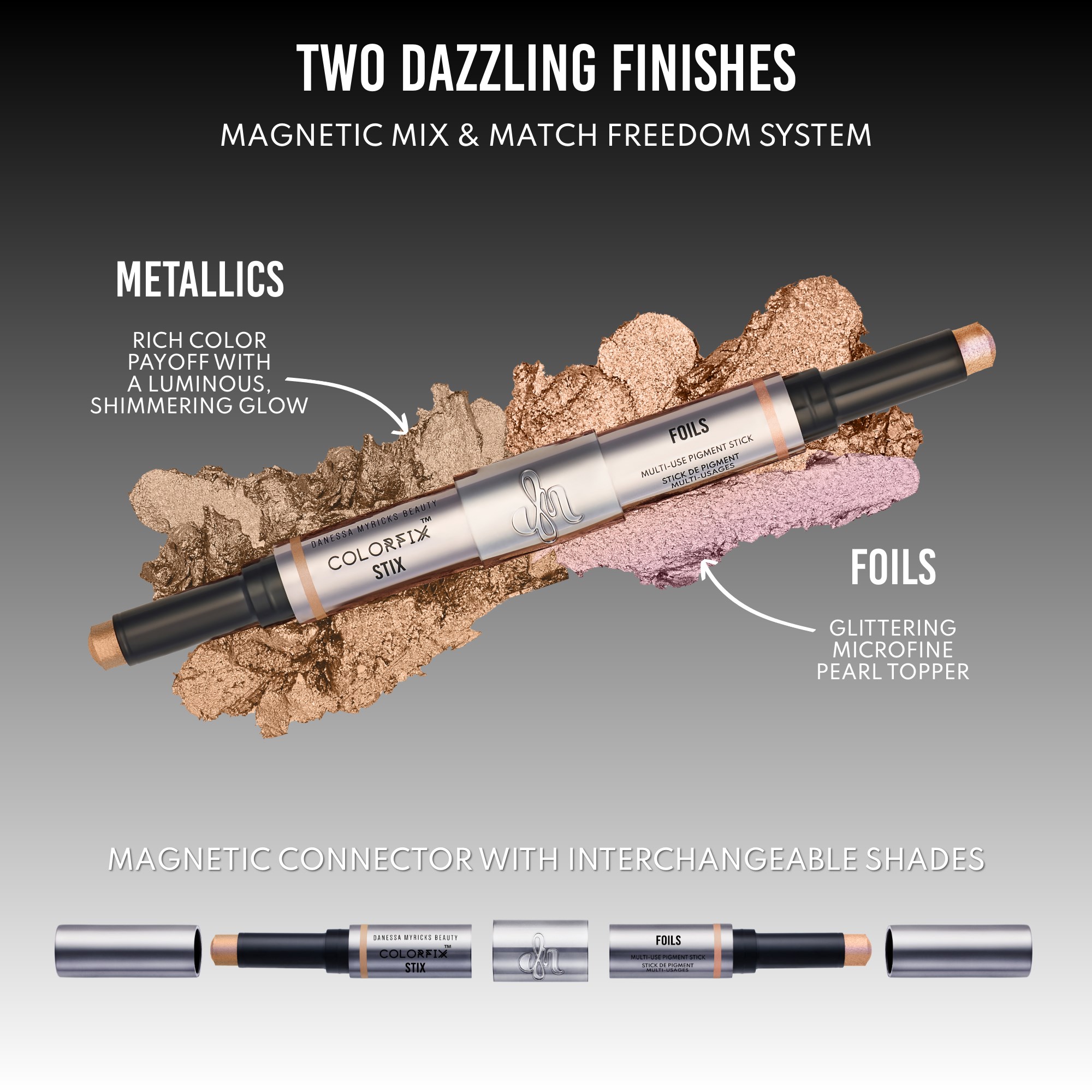 Danessa Myricks Beauty Colorfix Stix Duo 8 Draco/ Meteorite (obrázok 5)