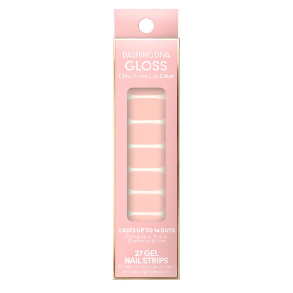 Dashing Diva Gloss Color Gel Nail Strips Cotton Candy