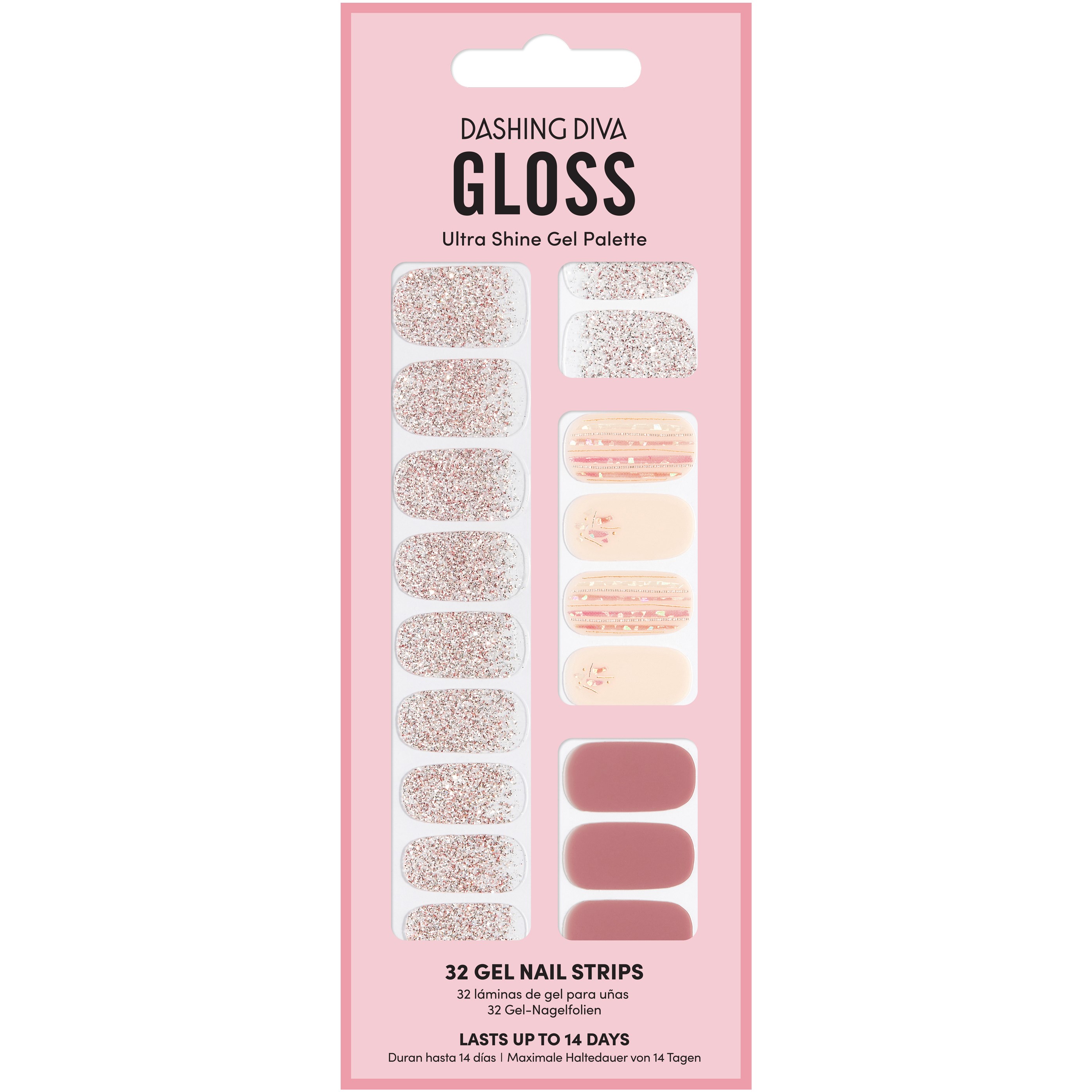 Dashing Diva Gloss Palette Gel Nail Strips Time To Shine