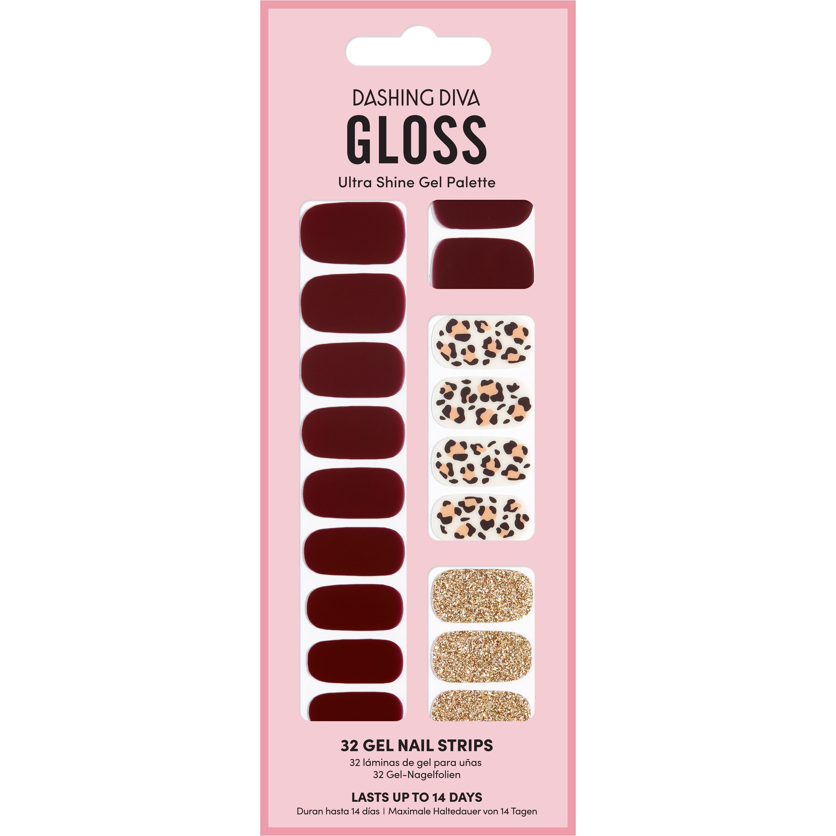 Dashing Diva Gloss Palette Gel Nail Strips Wild Life