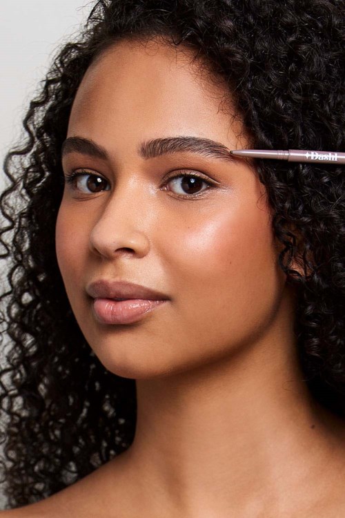 Карандаш для бровей Dashl Brow Filler Pencil ультратонкий, оттенок Ebony — фото 4