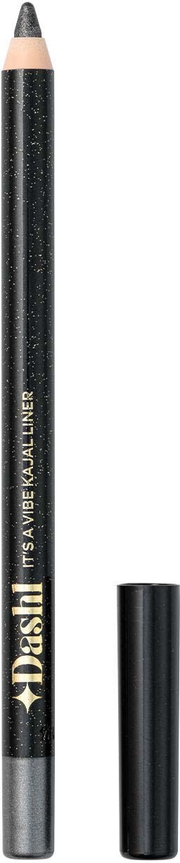 A black pencil with a sharpened tip, label says 'Desh' and 'Its versatile'. The cap is removed and beside it.
