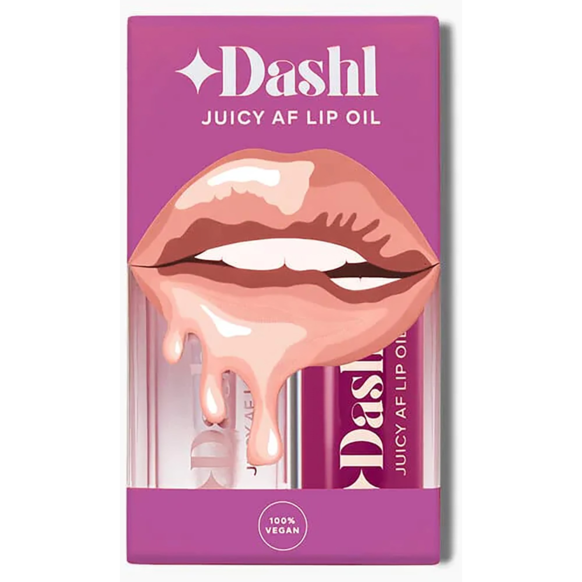 Bilde av Dashl Juicy Af Lip Oil Kit Look Good Naked & Plum Royal