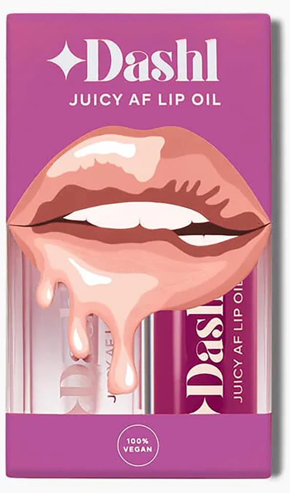 Dashl Juicy AF Lip Oil Kit Look Good Naked & Plum Royal