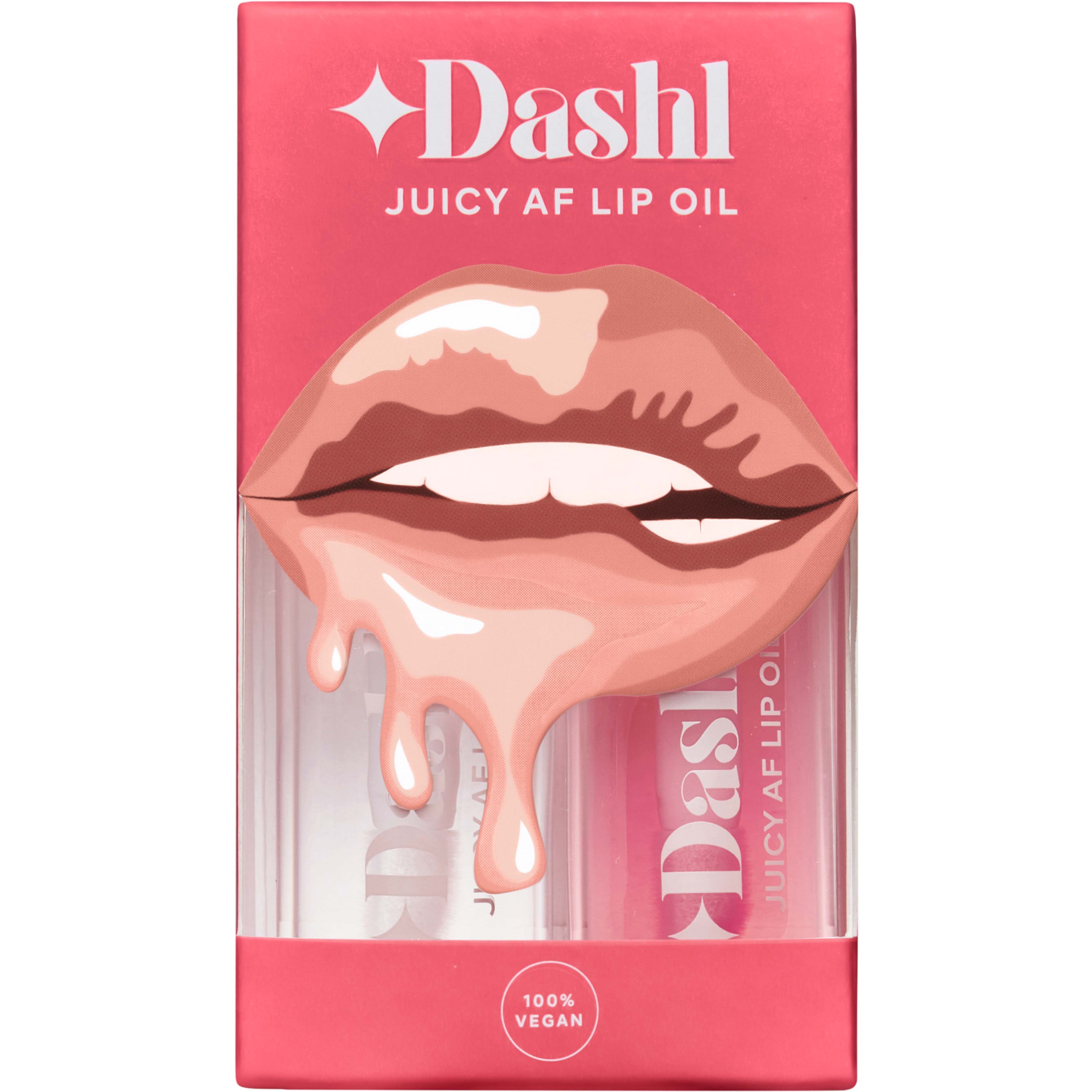 Läs mer om Dashl Juicy AF Lip Oil - 2-Pack Look Good Naked & Blushing