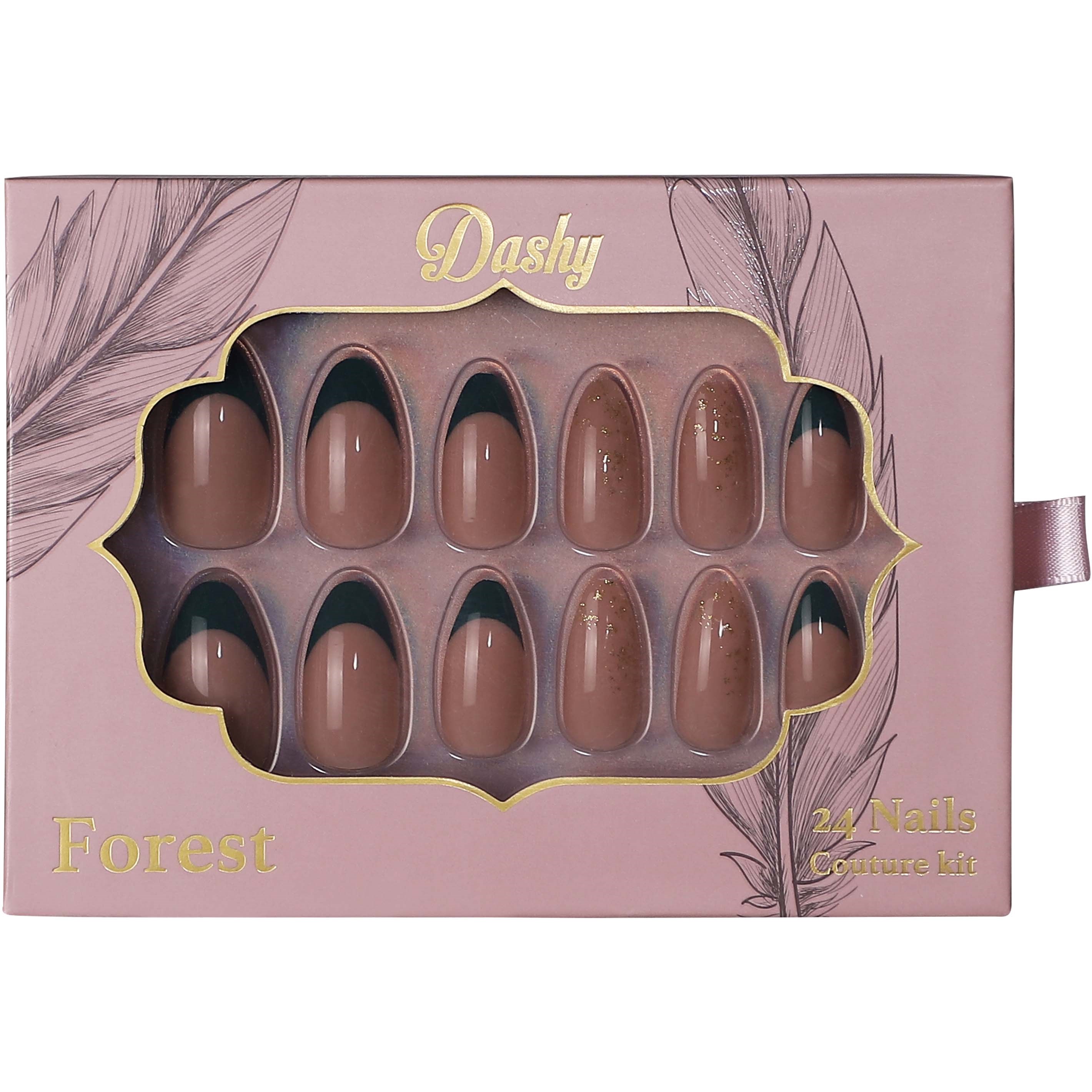 Läs mer om Dashy 24 Nails Couture Kit Forest