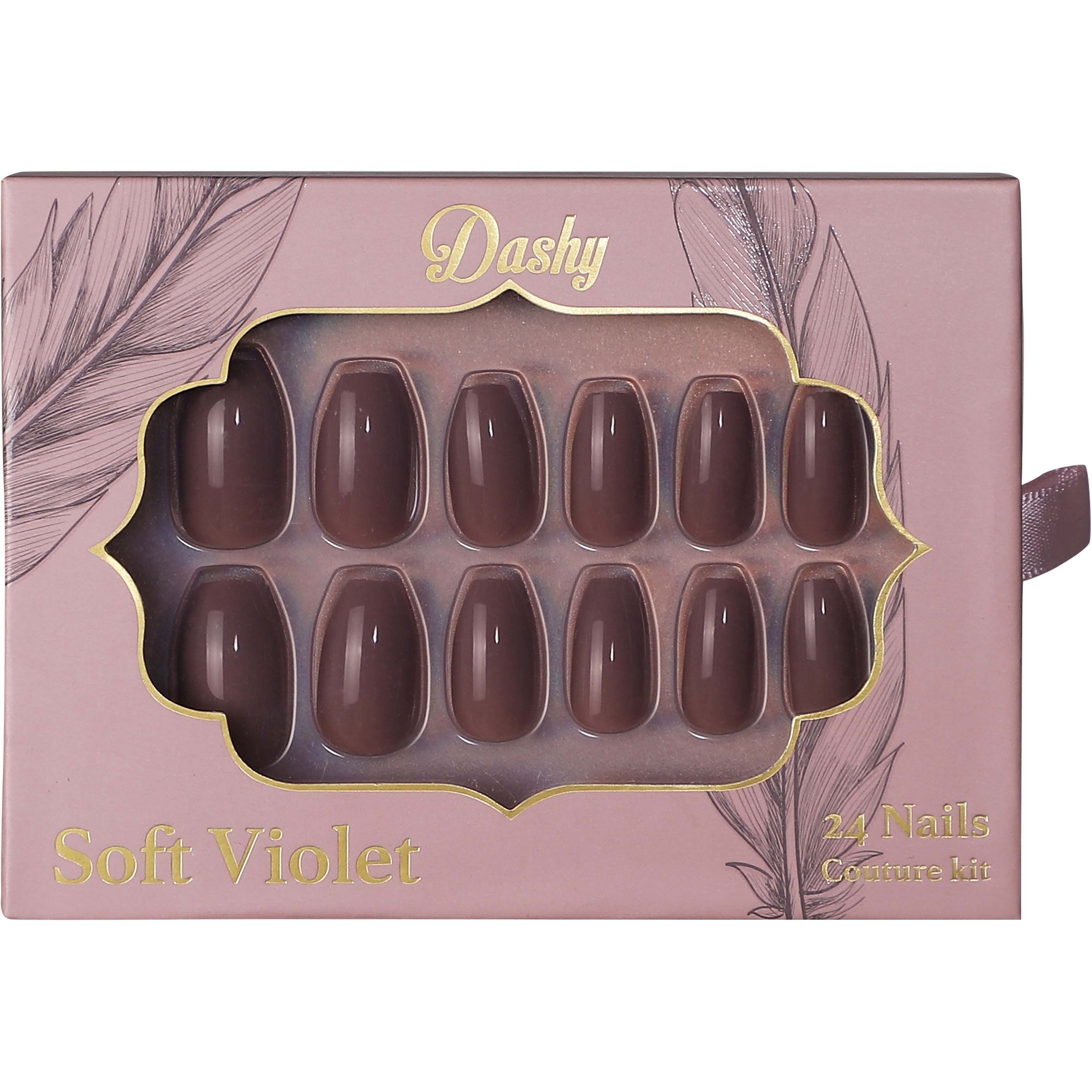Läs mer om Dashy 24 Nails Couture Kit Soft Violet