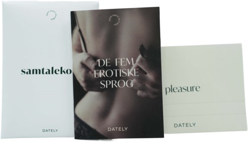 Kolme kirjaa eroottisesta kielestä ja nautinnosta, nimillä tanskan ja englannin kielellä.