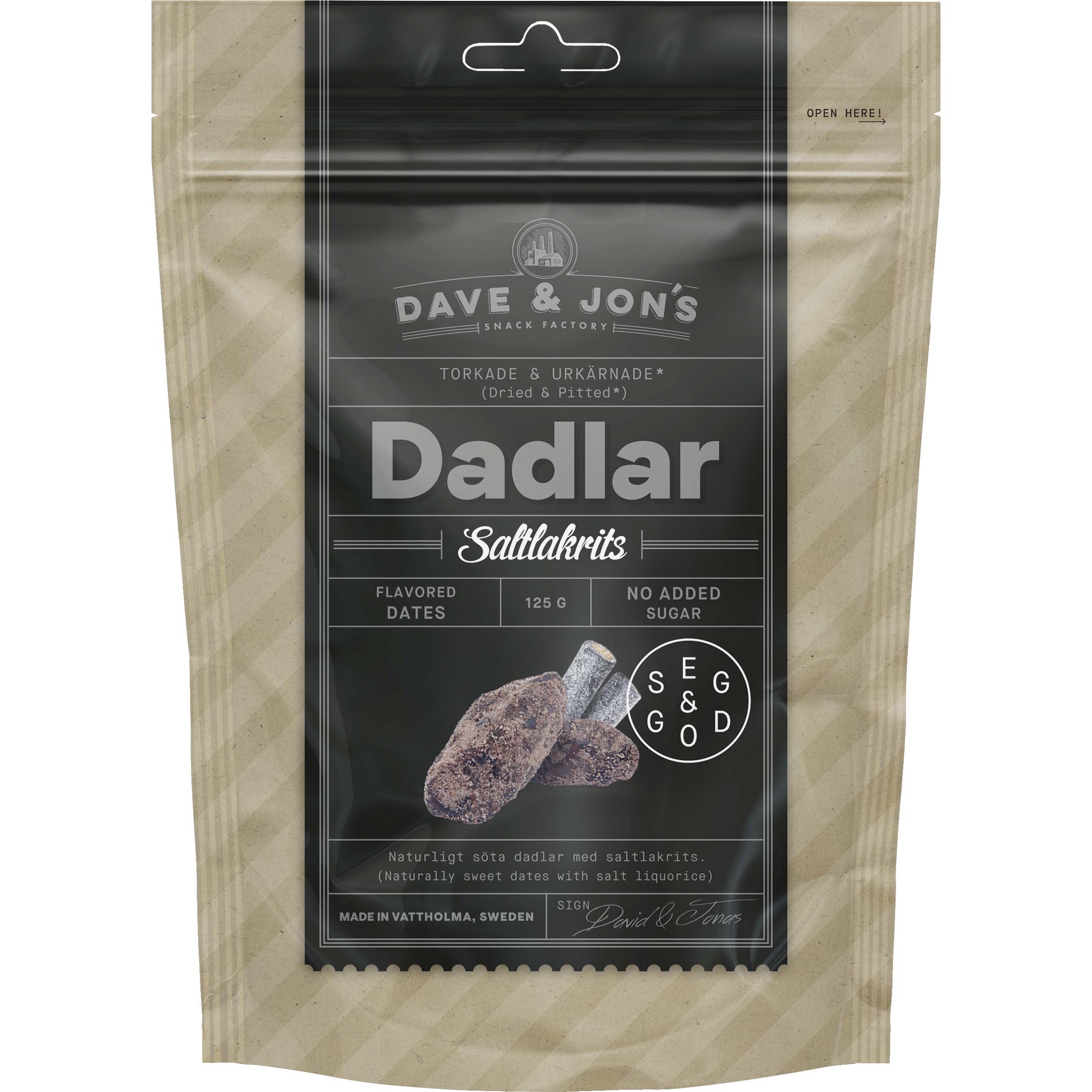 Dave&Jon's Dadler Salt Lakris 125g