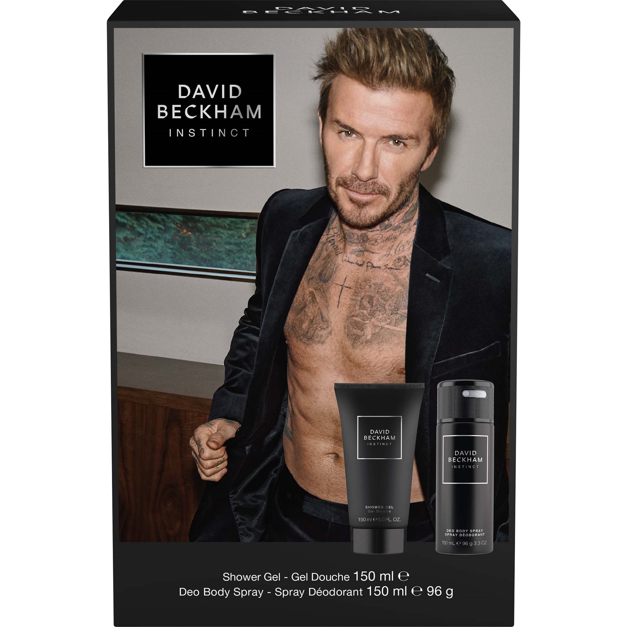 David Beckham Gift Set Instinct Deo Spray 150 ml + Shower Gel 150 ml