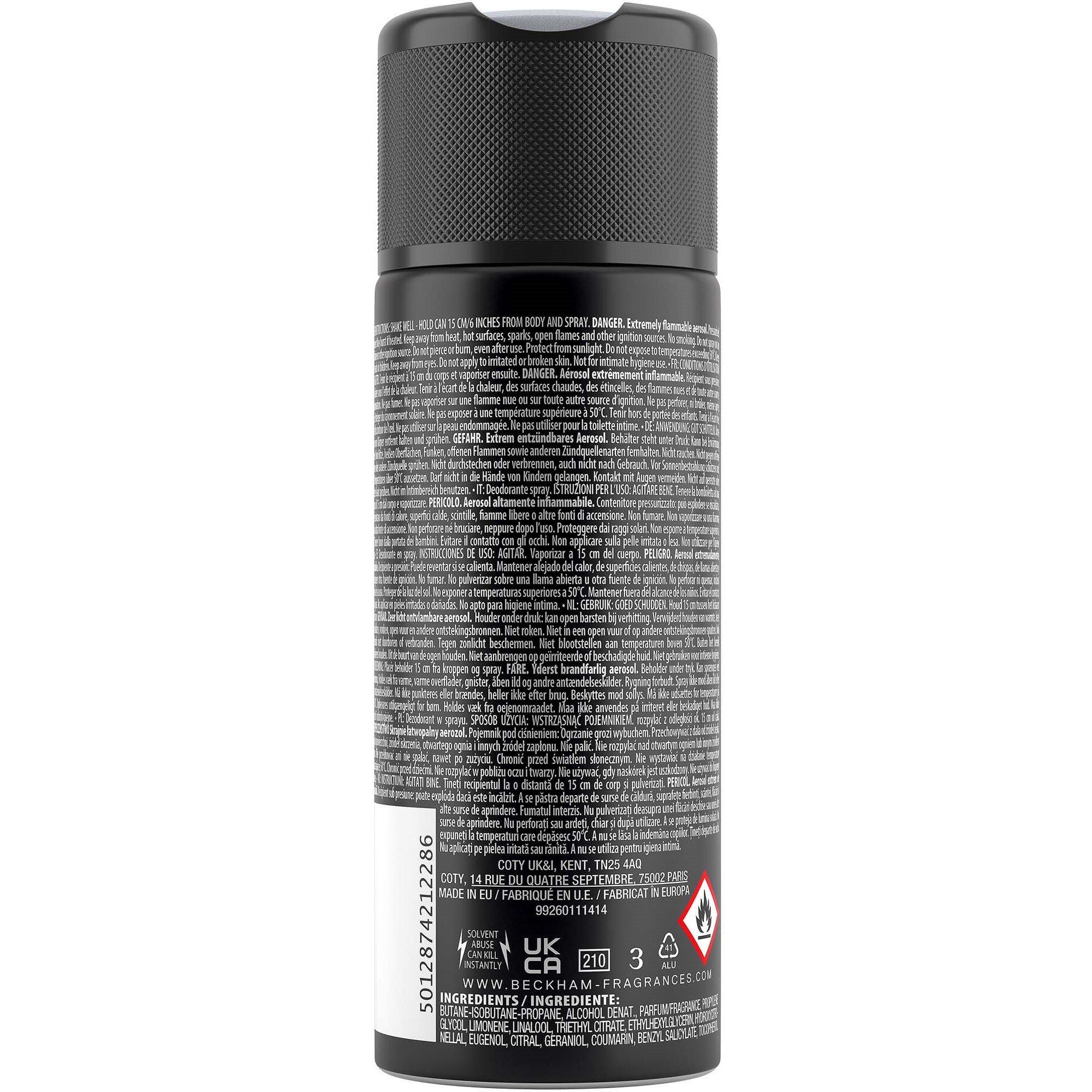 Alternativ bild 1 för David Beckham Instinct Deodorant Spray (Sort) 150 ml