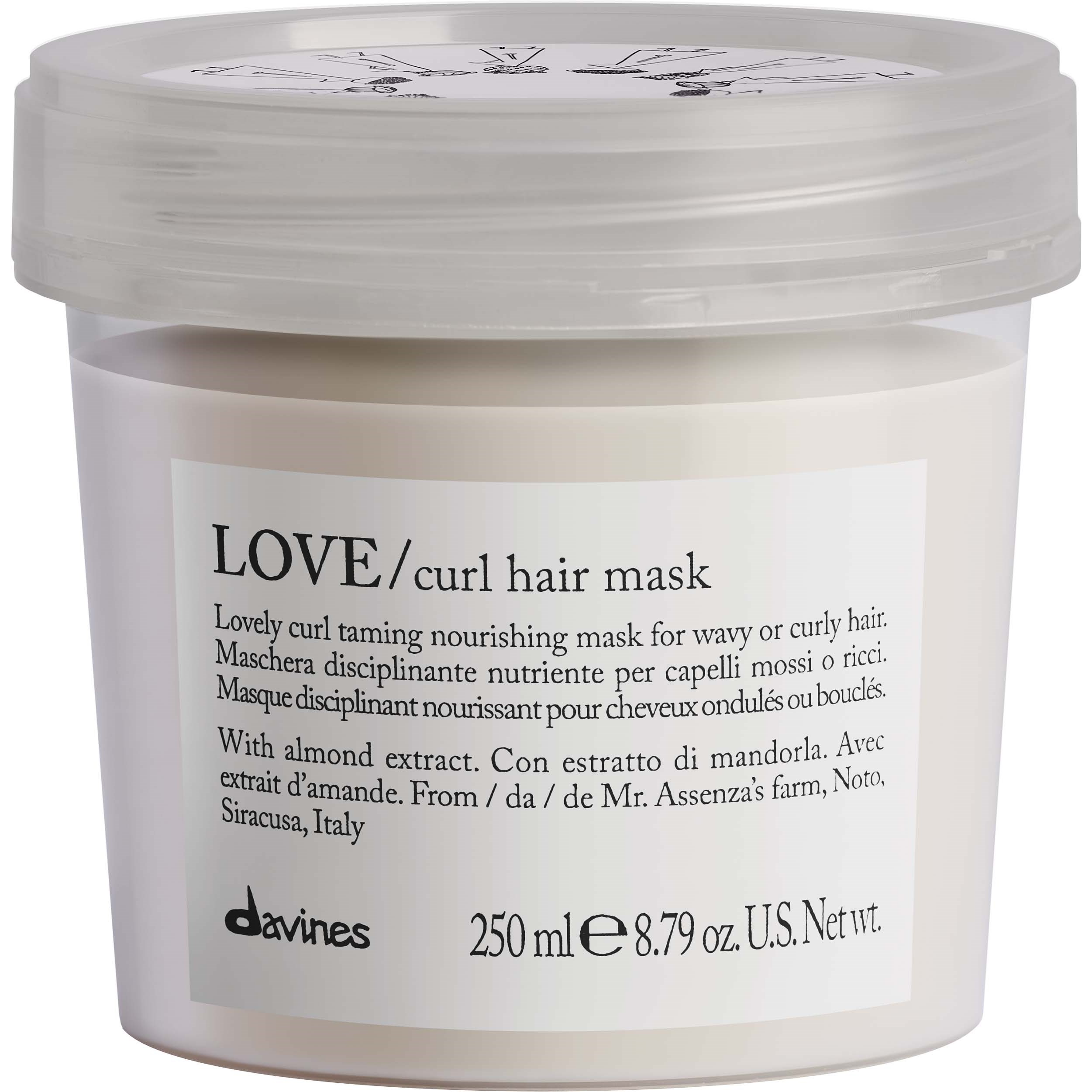 Läs mer om Davines Essential Love Curl hair mask 250 ml