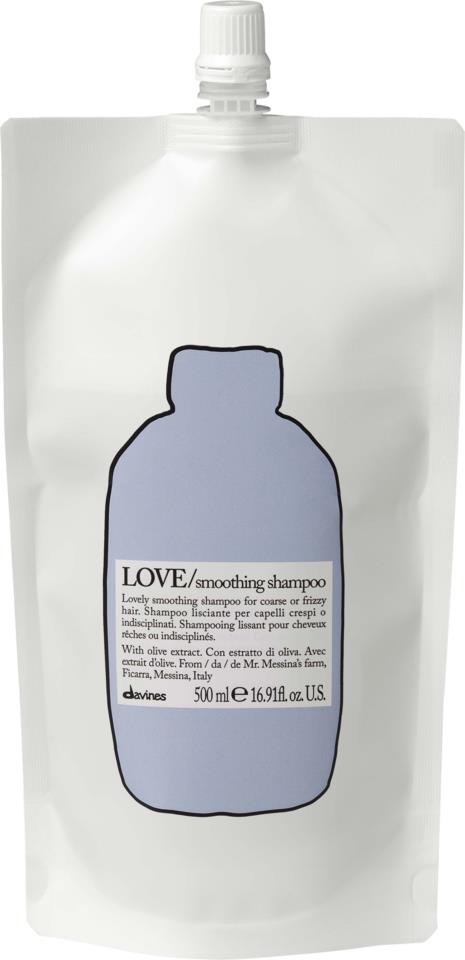Davines Love Smoothing Shampoo Refill Pouch 500 ml