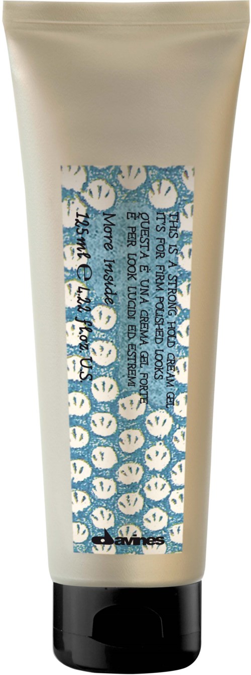 White tube with blue and white design, text, and black cap. Likely a skincare or cosmetic product.
