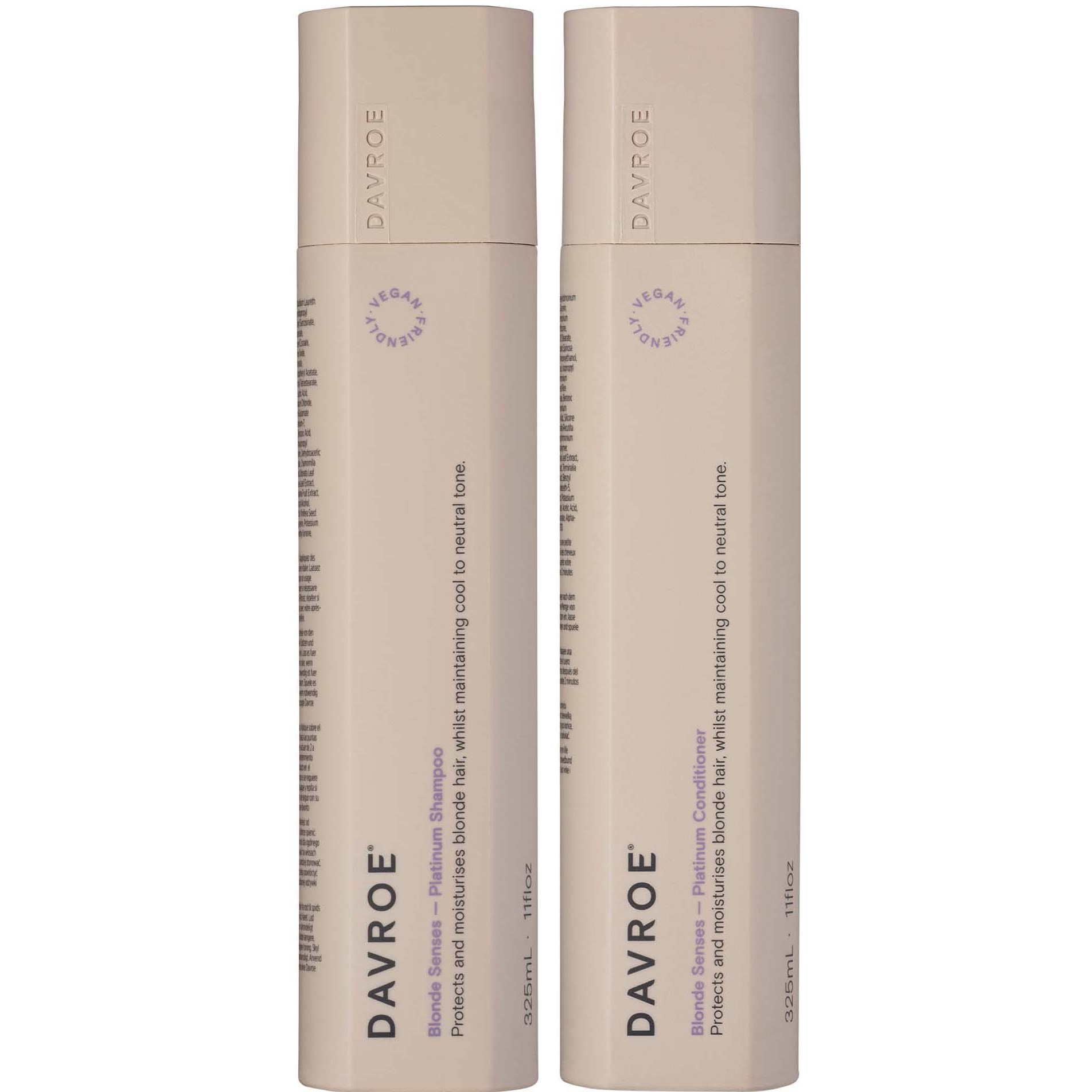 DAVROE Blonde Senses Platinum Shampoo 325 ml & Conditioner 325 ml