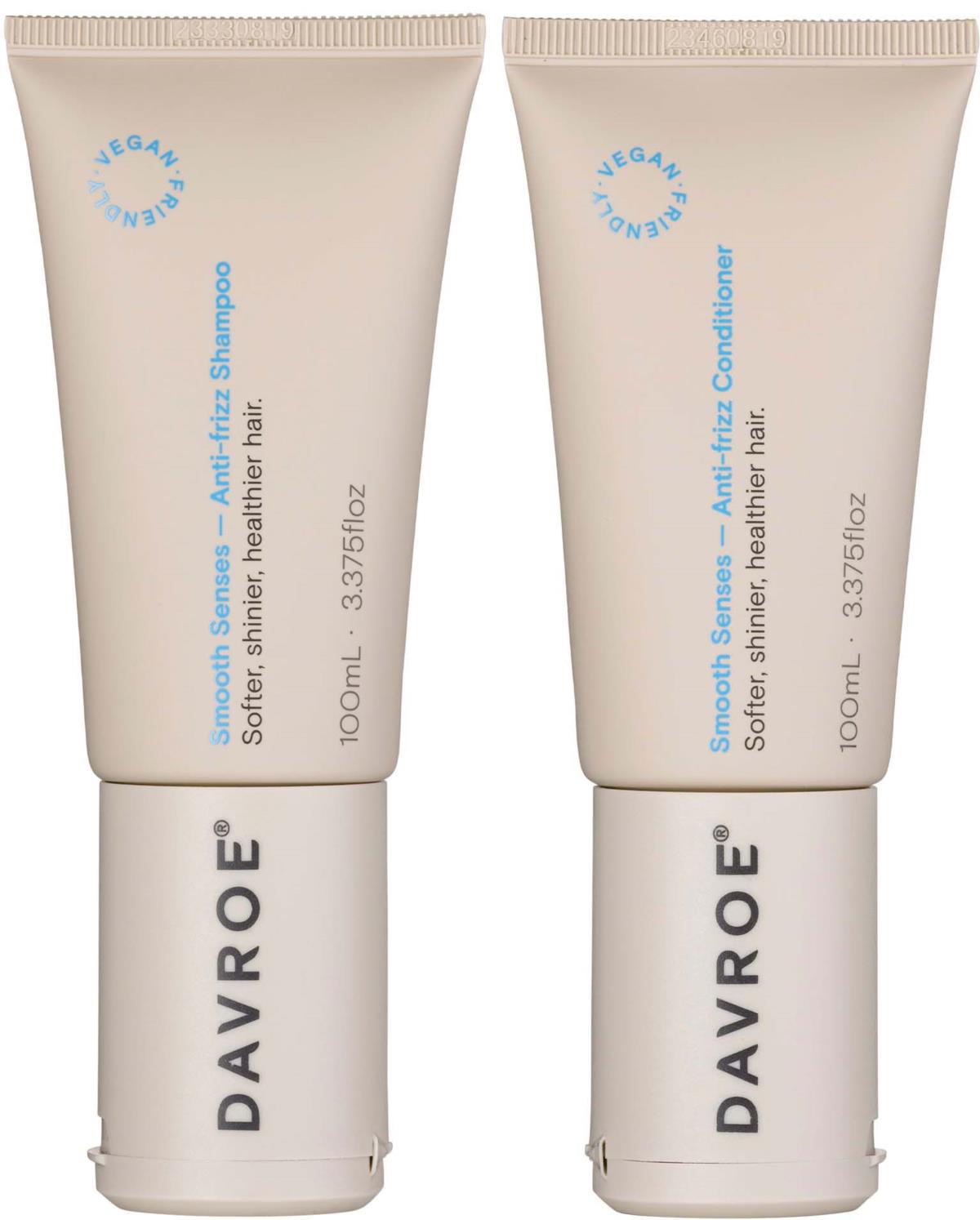 DAVROE Smooth Senses Anti-Frizz Shampoo 100 ml & Conditioner 100 ml