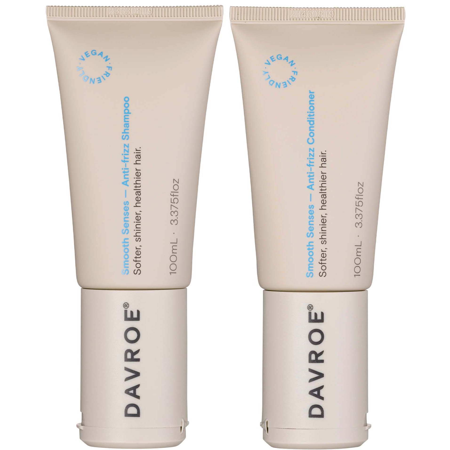 DAVROE Smooth Senses Anti-Frizz Shampoo 100 ml & Conditioner 100
