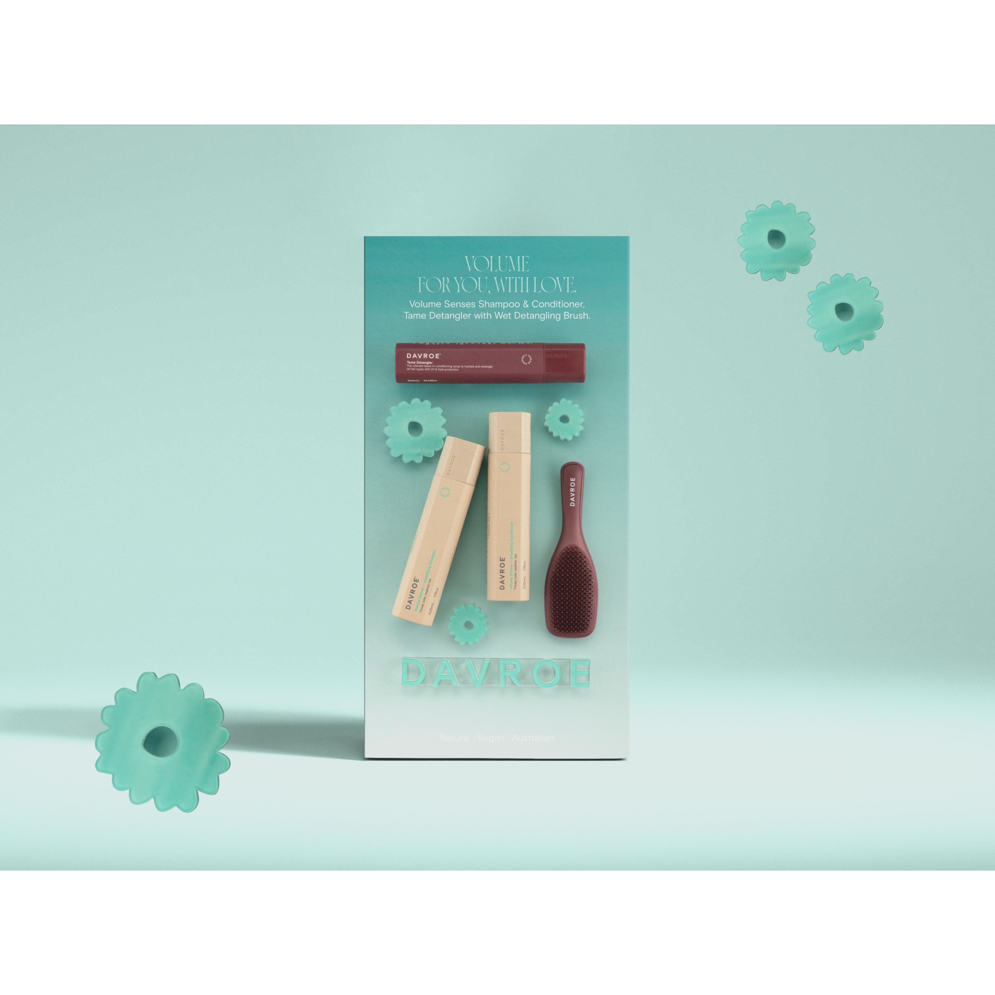 DAVROE Volume Trio Plus Pack Amplifying Shampoo, Amplifying Condi