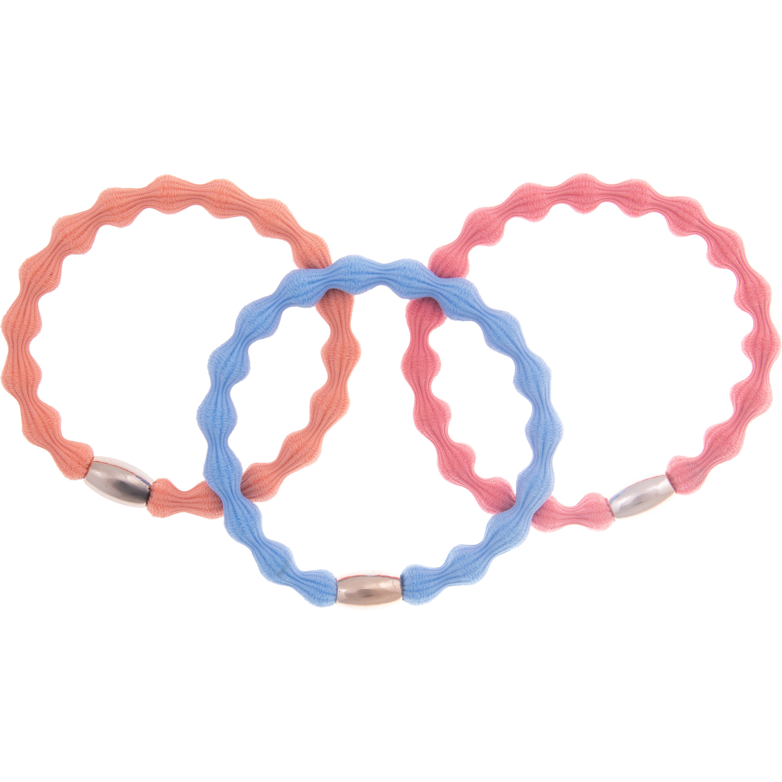 Läs mer om Dazzling 3-Pack Hair Ties Pink/Orange/Blue