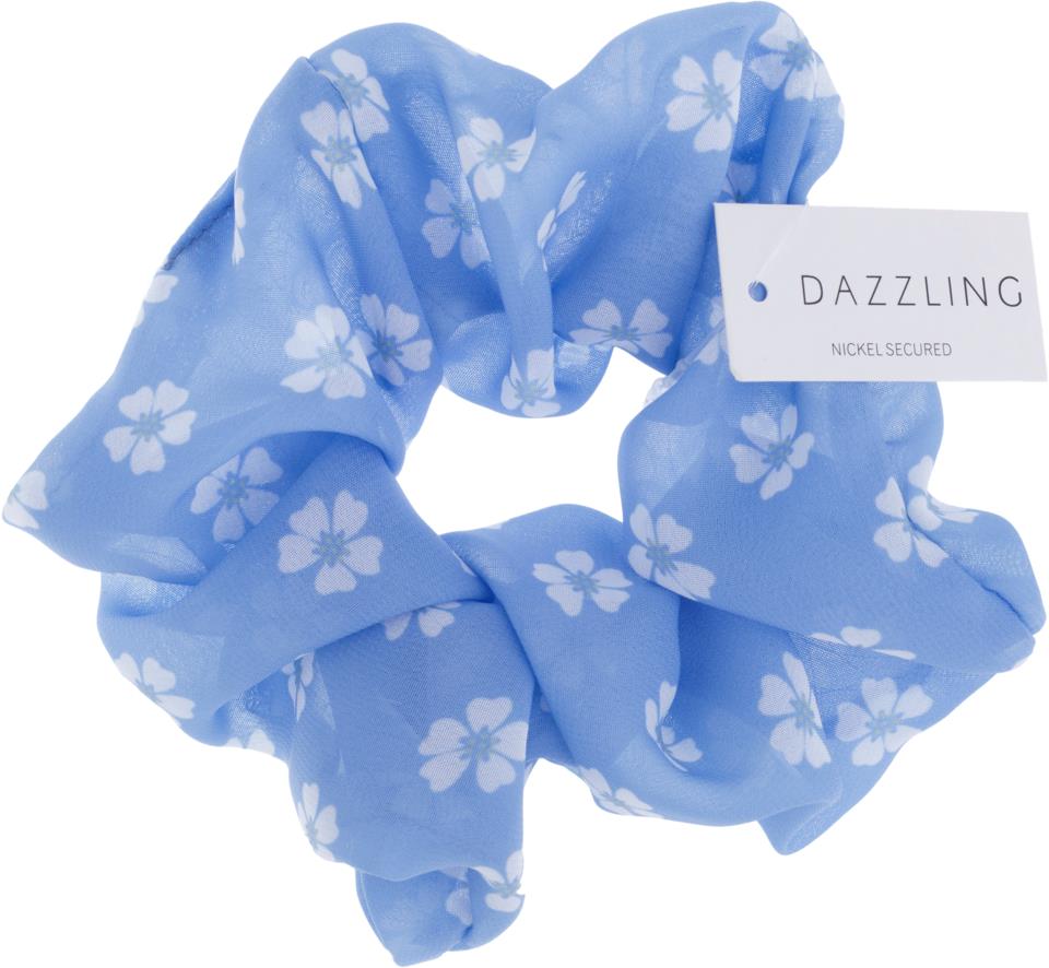 Dazzling Autumn Collection Scrunchie Light Blue