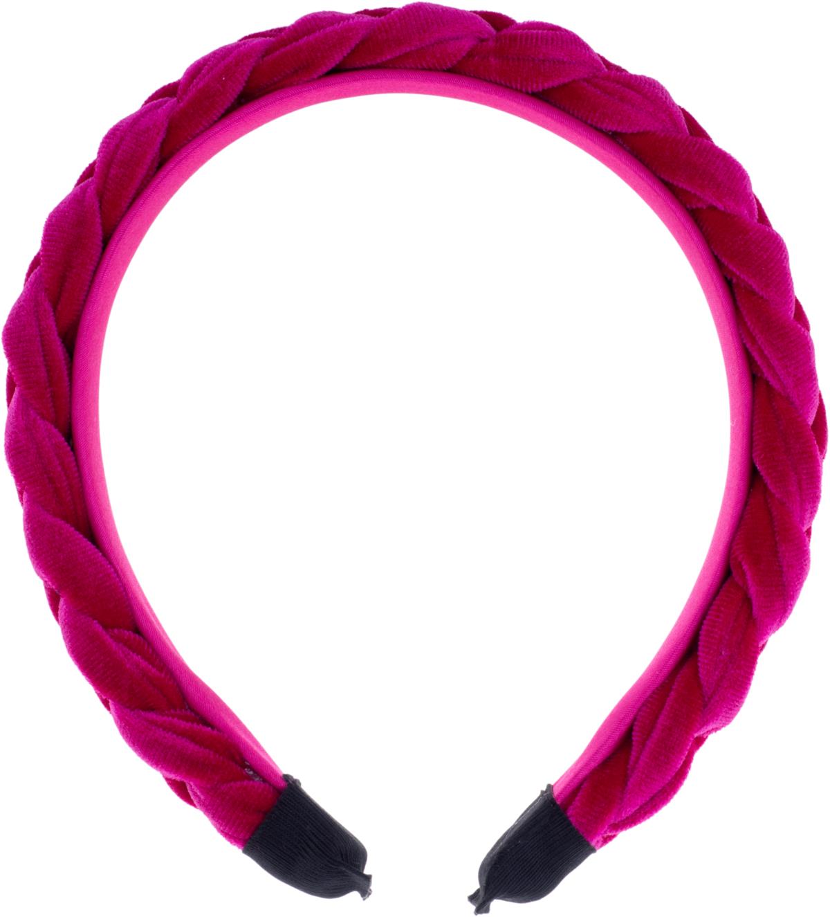 Dazzling Braided Head Band Fuxia