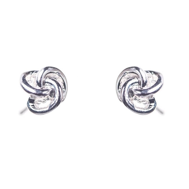 Läs mer om Dazzling Earring Silver Col, Studs As A Knot