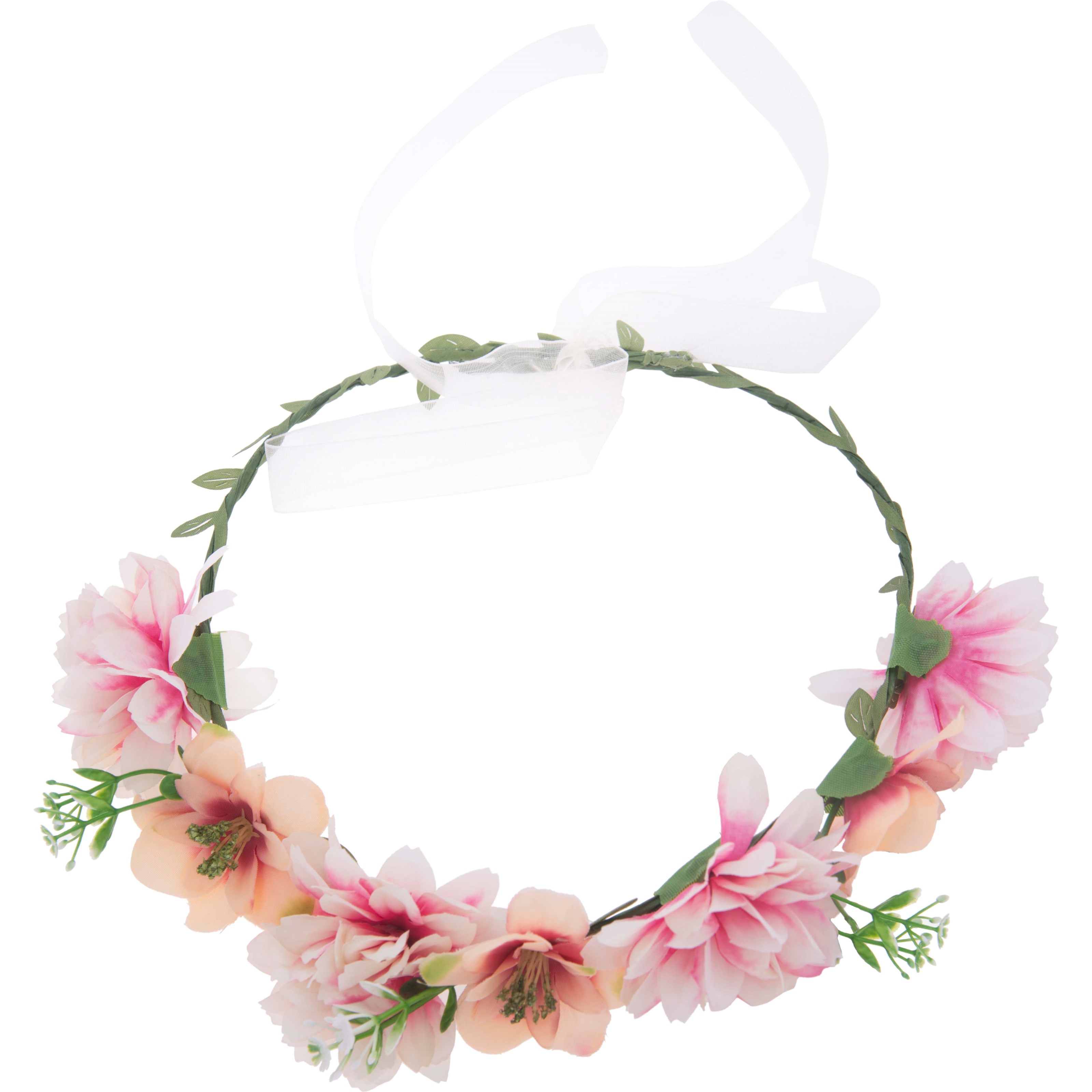 Läs mer om Dazzling Flower Head Band Pink