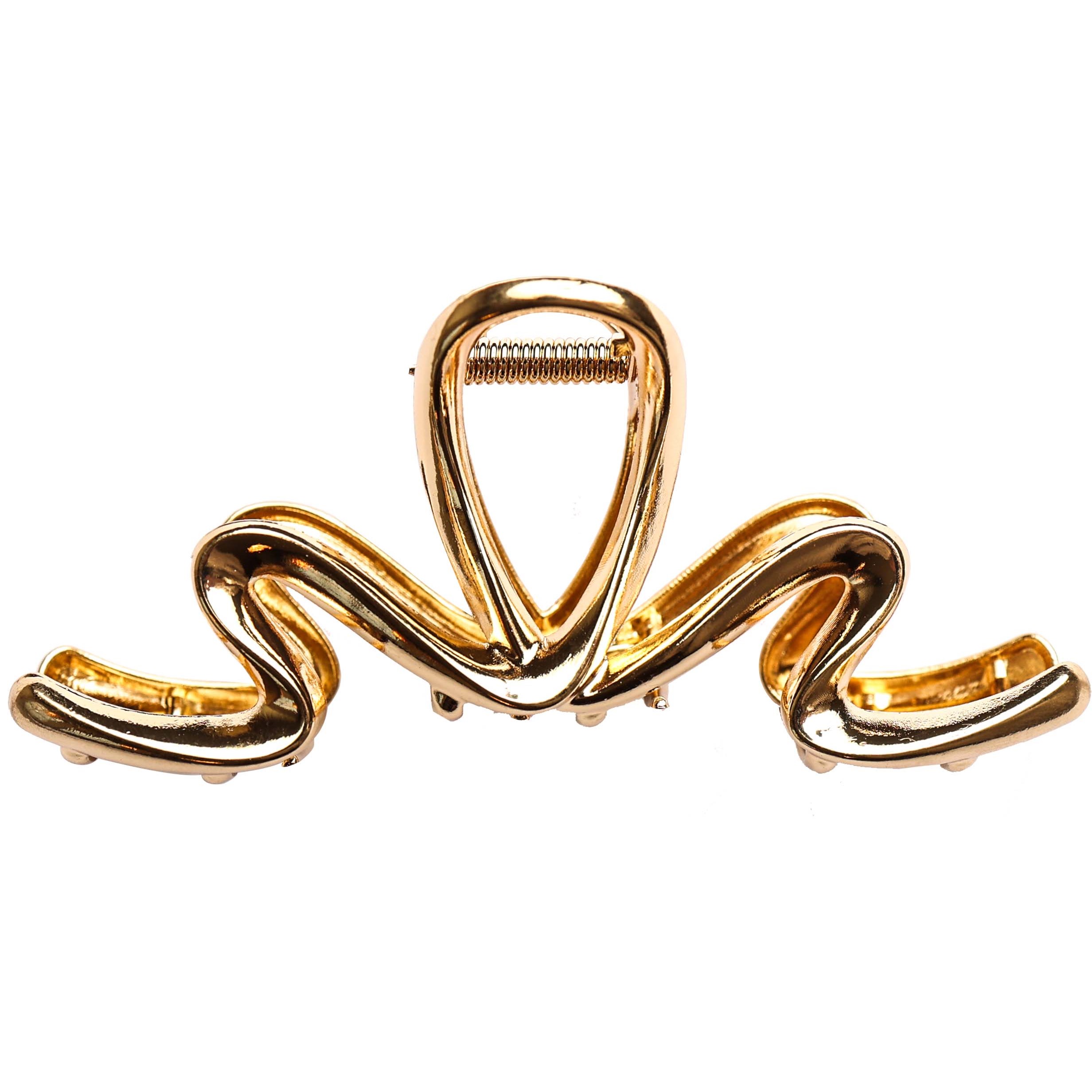 Dazzling Hair Clip Metal Gold 11 cm