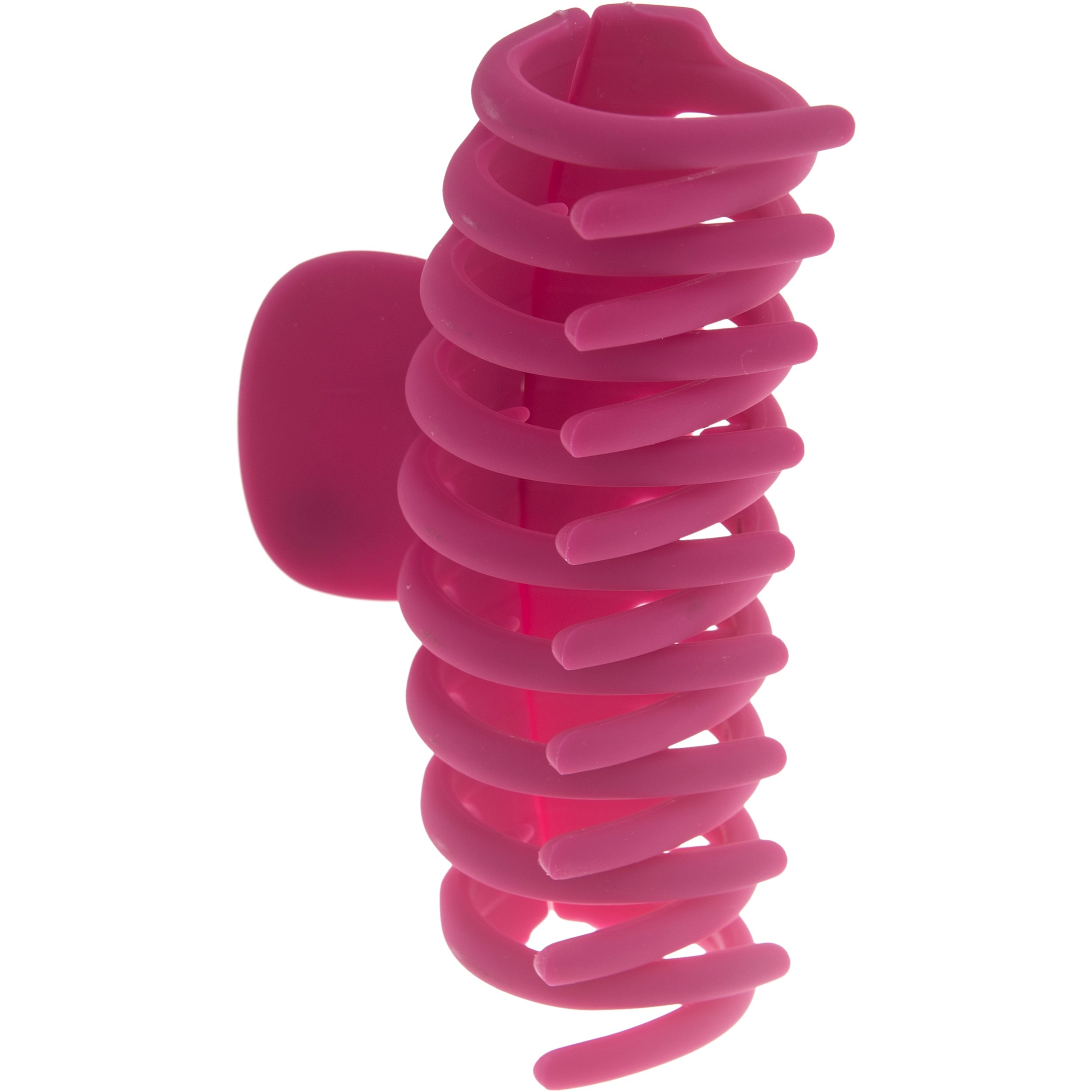 Läs mer om Dazzling Hair Clip Rubber Feel 9 Cm Bright Pink