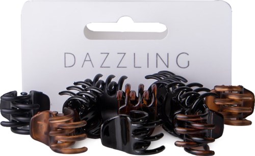 Dazzling Hår 10-pack miniklämmor