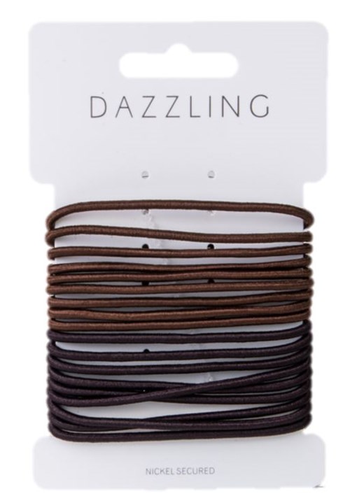 Dazzling Hår 18-pack Hårsnoddar bruna
