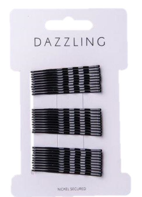 Dazzling Hår 30-pack Bobbypins svarta