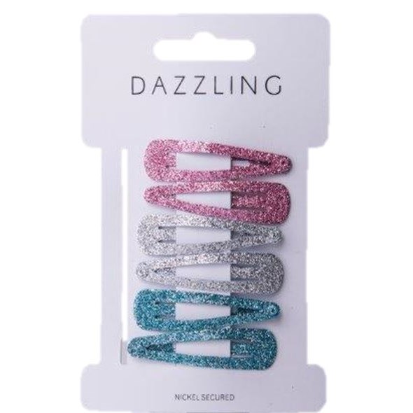 Läs mer om Dazzling Hår 6-pack glitter hårspännen