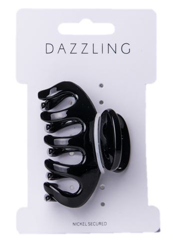 Dazzling Hår Blank hårklämma svart