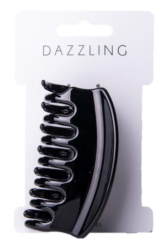 Dazzling Hår Hair Clip Shiny Large Black